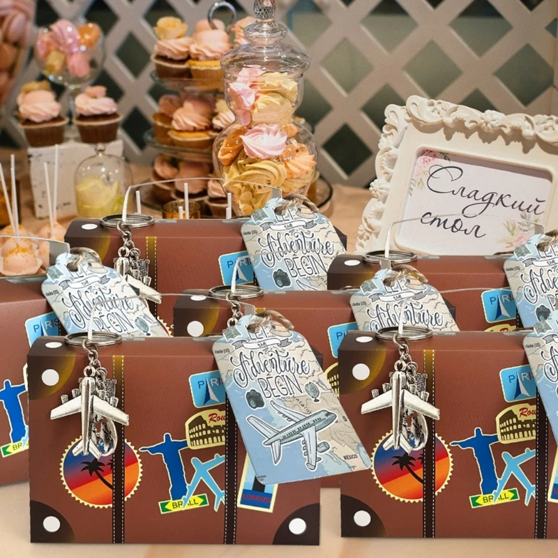 10 шт. миниатюрные дорожные футляры коробки для конфет настольного дисплея