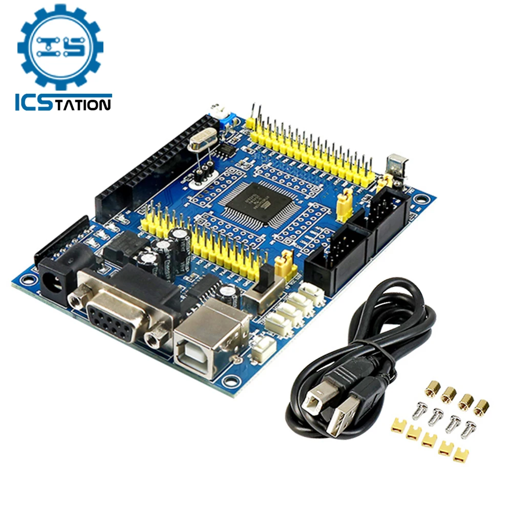 ATmega128 Development Board AVR Learning Experiment Board ISP JTAG USB Programmable MCU Controller System Board