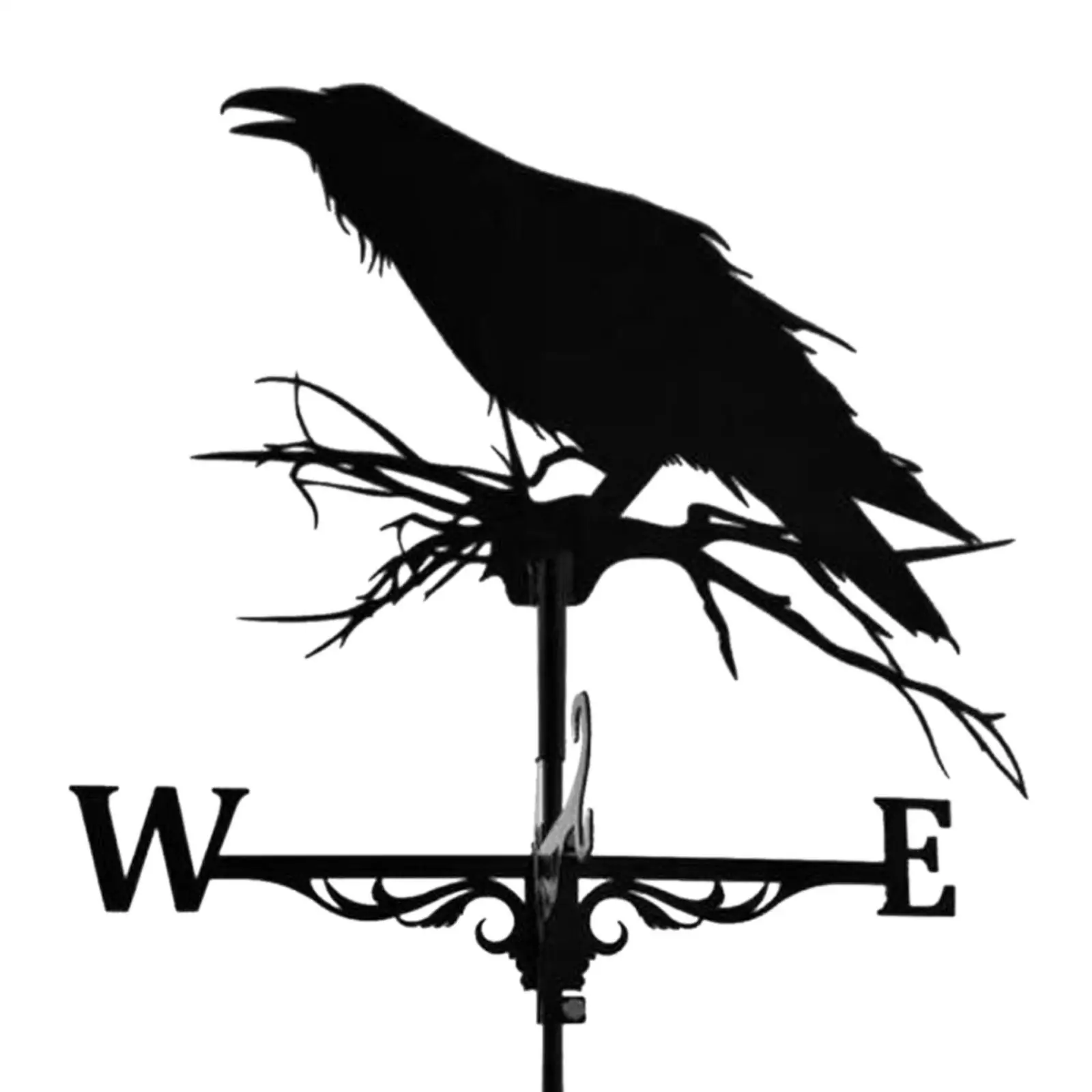 

Iron Animal Weather Vane Farmhouse Roof Wind Direction Indicator Kit Outdoor Garden Street Wind Vane