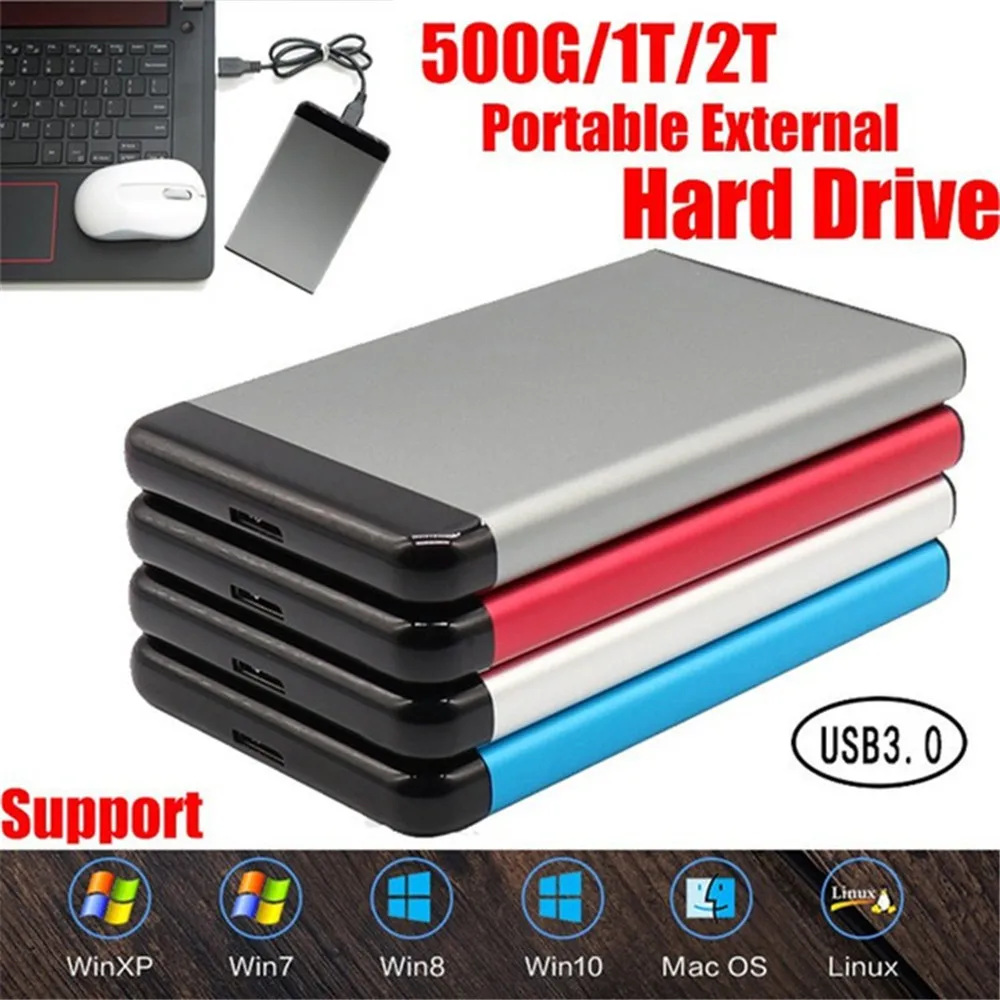 

New High-speed Portable USB3.0 Mobile Hard Disk Explosion 1TB 2TB 4TB 8TB 12TB Large Memory Four-color Mobile Hard Disk