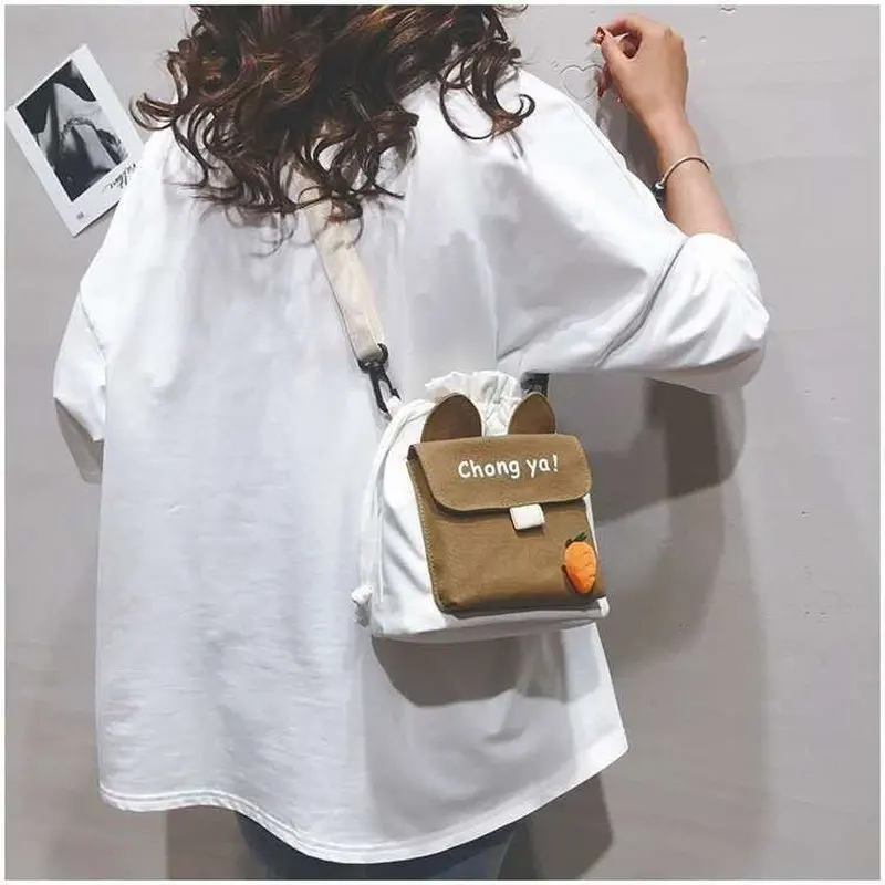 Small Bag Women 2023 New Fashion Korean Cute Shoulder Bag Cartoon Duck Girl Student Crossbody Bag