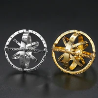 fashion openable astronomical ball ring hot silver gold complex rotating cosmic constellations finger ring lover jewelry gift