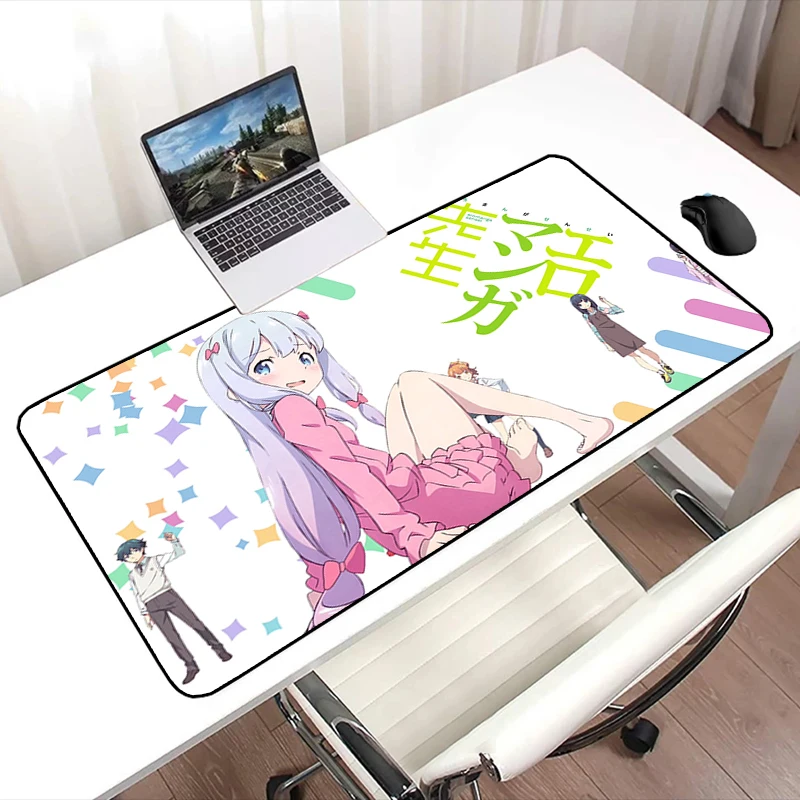 

Аниме Коврик для мыши Eromanga Sensei, игровой коврик для клавиатуры, аксессуары для настольных компьютеров, резиновый коврик для мыши, коврики для...