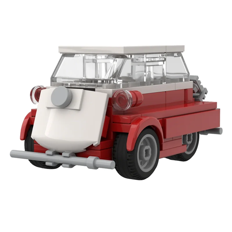 Фото Набор строительных блоков MOC BMW Isetta 300 (111 деталей) — коллекционная модель гоночного автомобиля, конструктор, уличная игрушка, подарок для взрослых №2