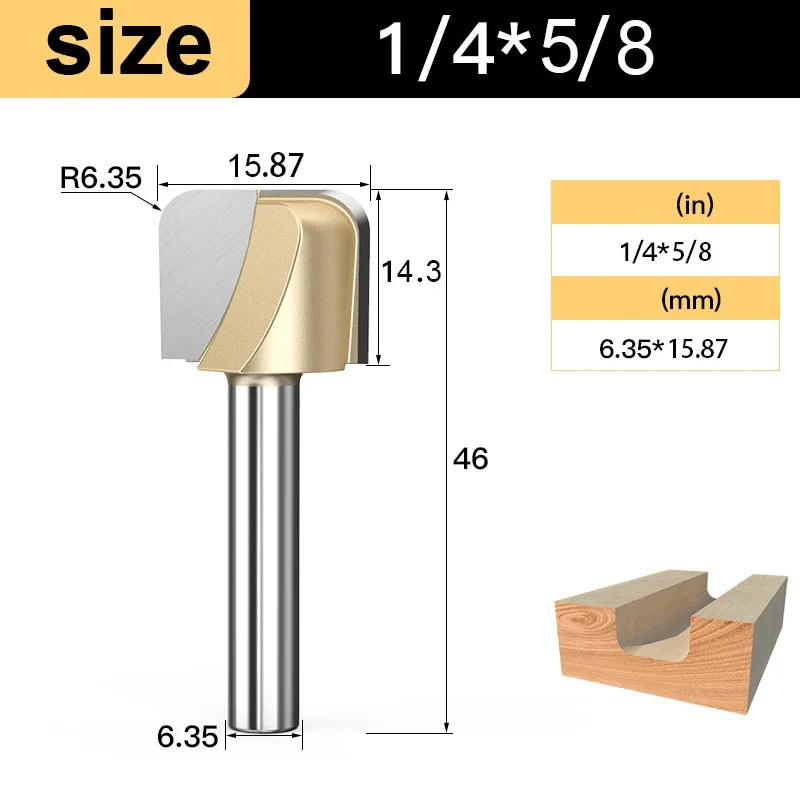 Tideway 1 шт. профессиональный класс деревообрабатывающий фрезерный станок двойной дуговой круглый дно долбежный инструмент обрезка гравировальный бит инструмент с ЧПУ