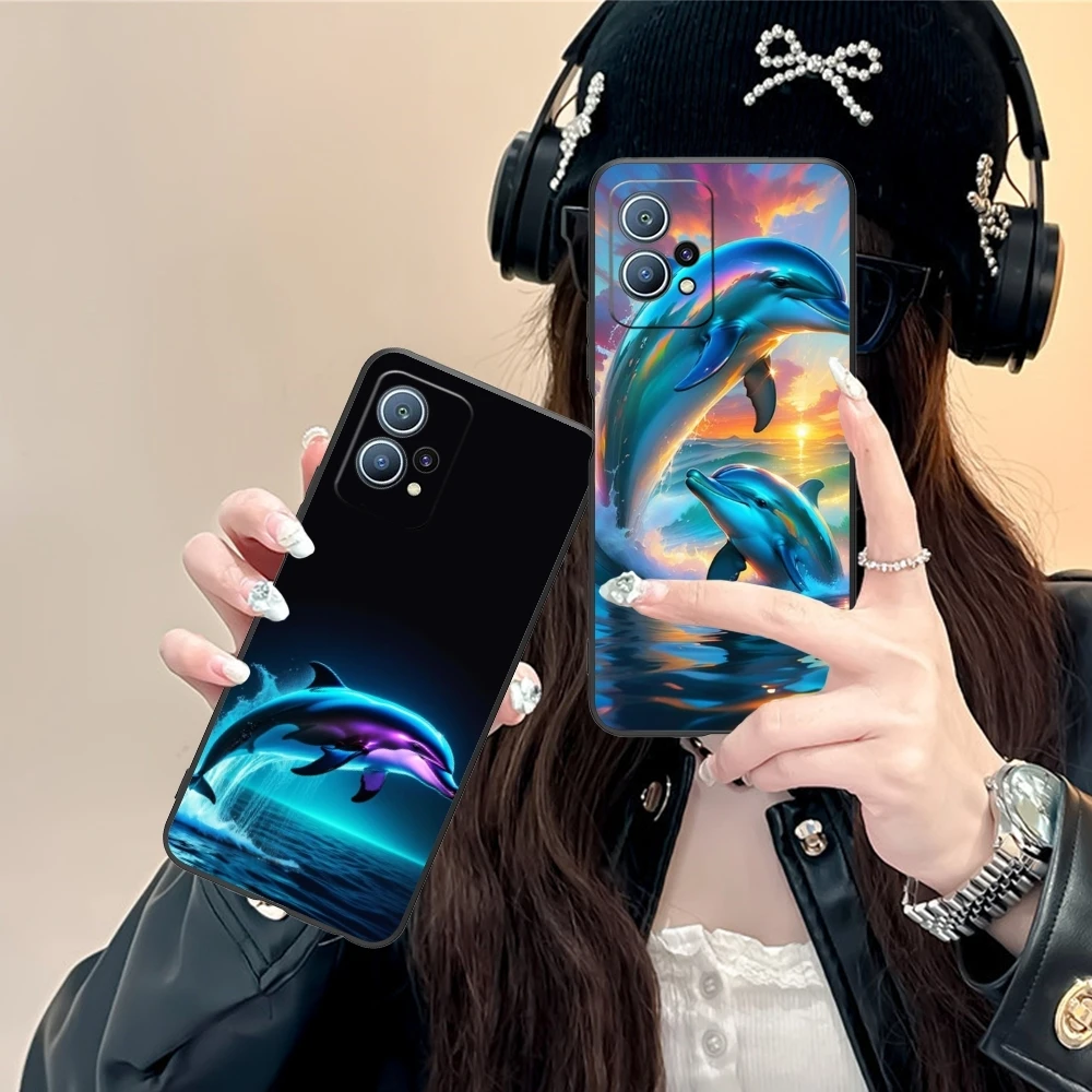 Чехол для мобильного телефона с изображением дельфина Huawei P60 P50 P40 P30 P20 P10 P9 P8 Pro Lite