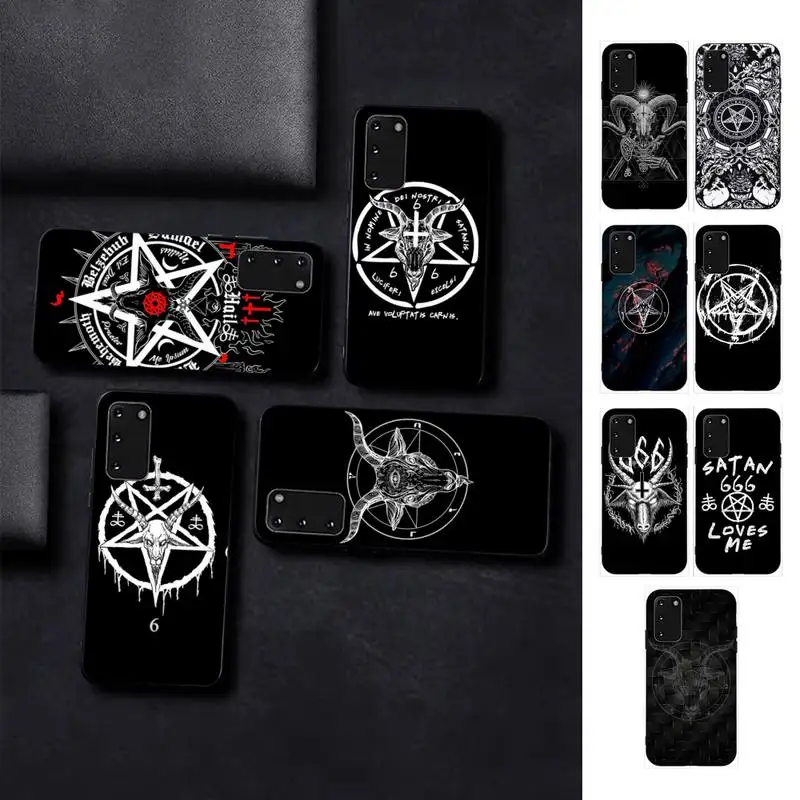 

Devil Satan Black Phone Case for Samsung S10 21 20 9 8 plus lite S20 UlTRA 7edge