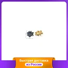 Брошь, цвет: синий с серебром, 2,5x2,1 см, арт. BR s-410