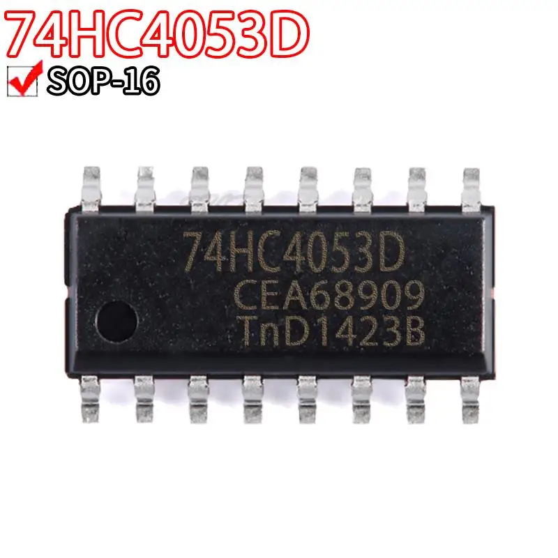 74HC4053D 74HC4053 SOP-16 74HC4050D 74HC4051D 74HC4052D 74HC4060D 74HC4066D 74HC4094D 74HC4051 74HC4052 74HC4066, 10 шт.