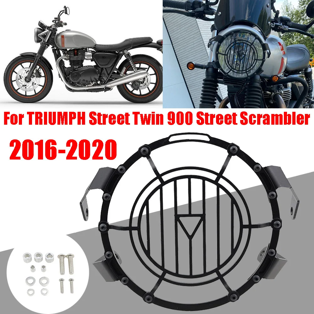 Zafer için sokak ikiz 900 sokak Scrambler motosiklet aksesuarları far koruyucu ızgara koruma ızgara kapağı