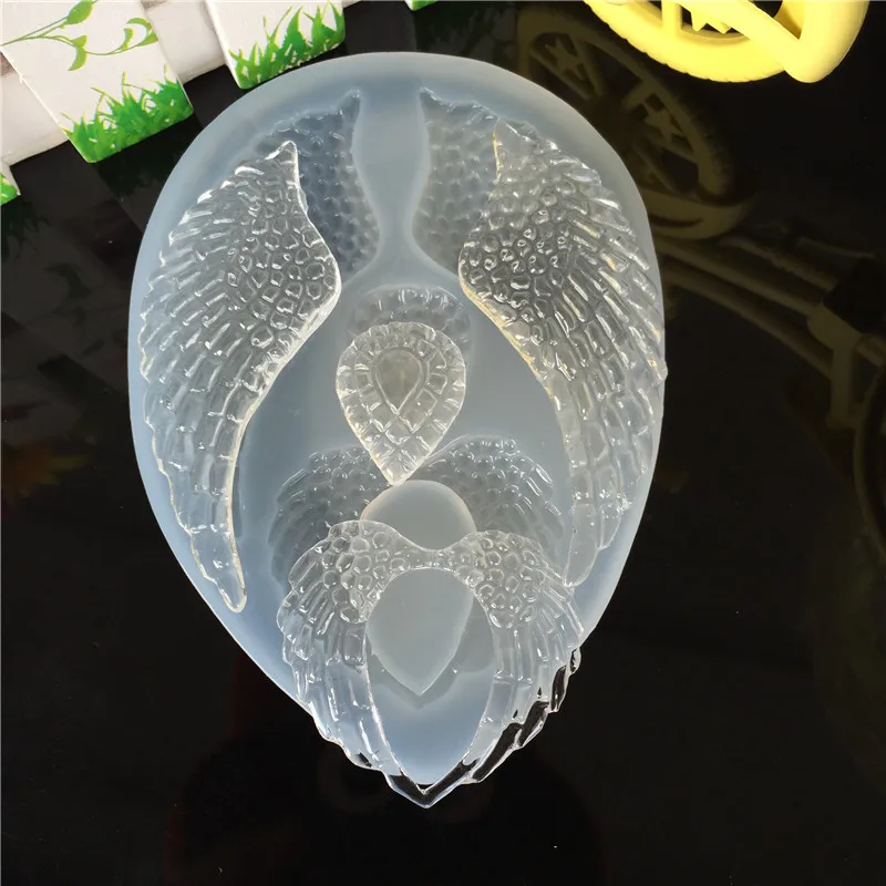 

Angel Wing Silicone Mold DIY Pendant Tools Jewelry Accessories Epoxy Mobile Phone Decoration Molds Chocolate Cake Mould