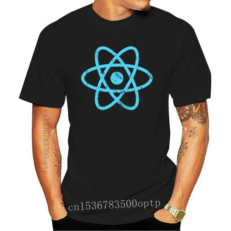 

New Men t-shirt Vintage ReactJS JavaScript Framework tshirt Women t shirt