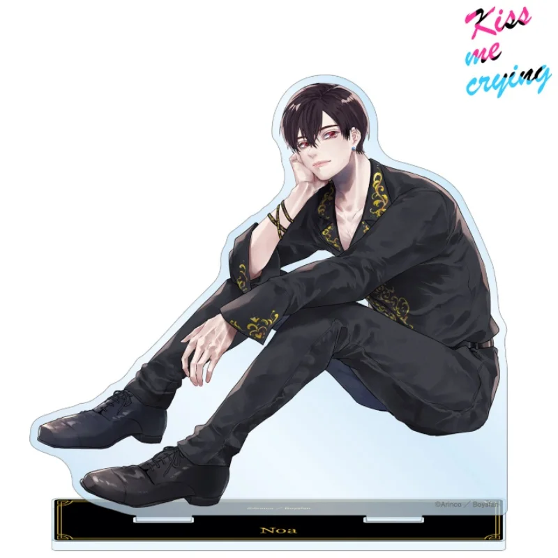 Фото Акриловая фигурка-подставка и брелок для ключей по аниме Kiss me crying Black Dressing Ver J And Noya, настольное украшение №3