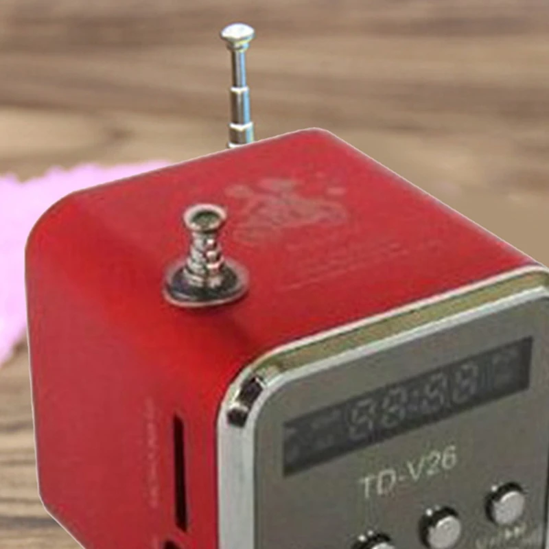Цифровой портативный мини Fm-радиоприемник TD-V26 Беспроводная колонка с поддержкой