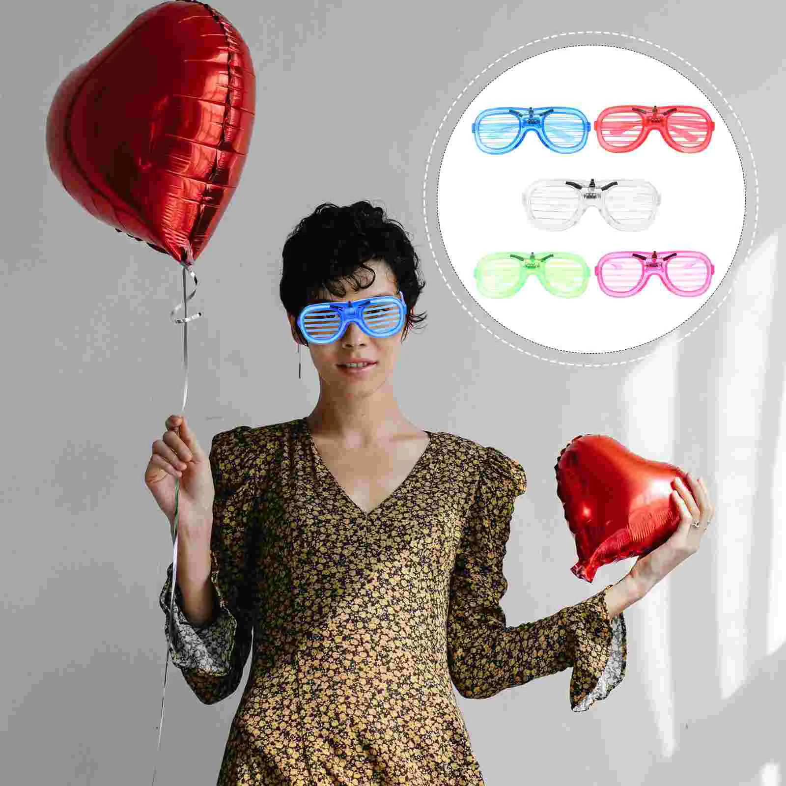 

Glasses Shades Shutter Led Sunglasseslight Party Bulk Frame Glow Dark Thenew Year Eye Flashing Luminous Eyewear Funny Adult