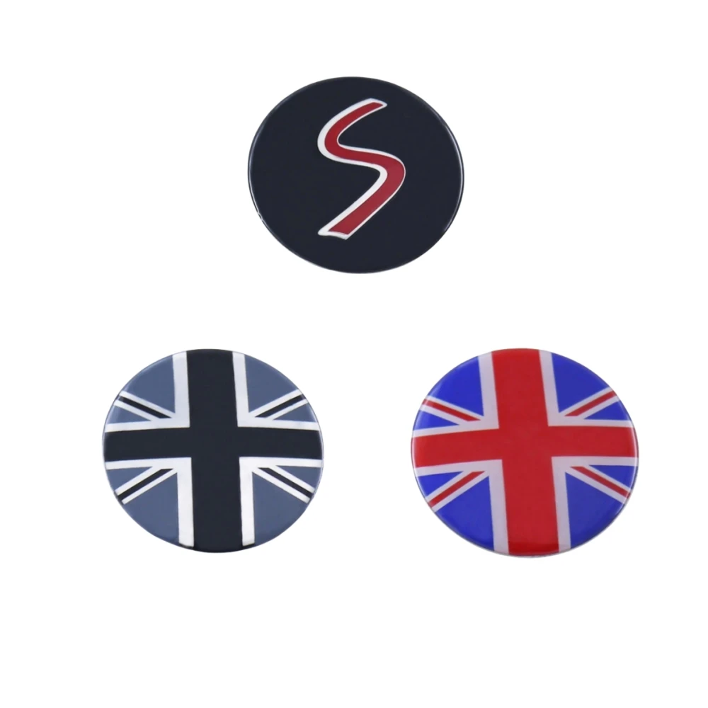 4 шт. 52 мм 54 автомобильная наклейка эмблема Юнион Джека логотип Cooper S колпаки для