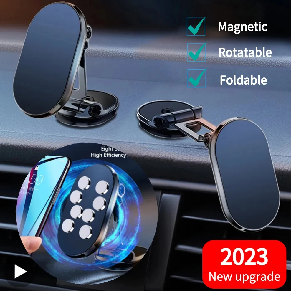 

Magnetic Car Mobile Cell Phone Holder Magnet Stand Support Smartphone Accessories For IPhone Cellphone Vehicle Portable Cradle