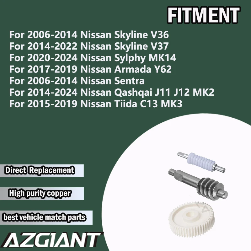 Фото Зеркала заднего вида с электроприводом (50T Gears) для Nissan Skyline V36 V37/Sylphy MK14/Armada Y62/Sentra/Qashqai J11 J12/Tiida C13 №3