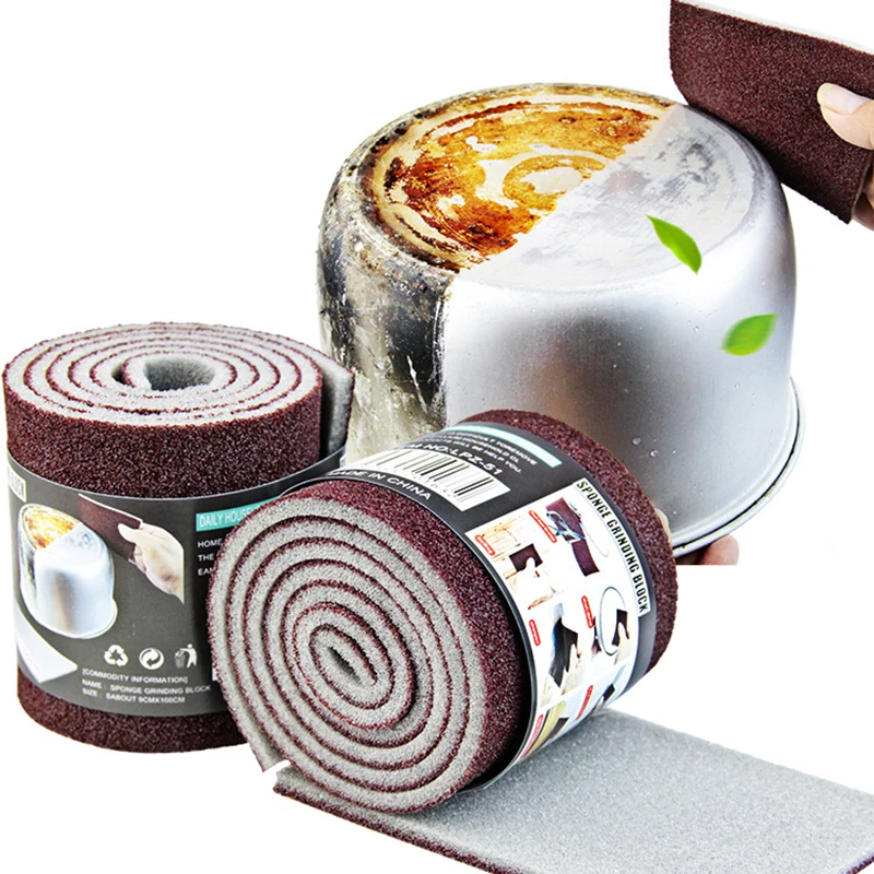 

1 Roll Magic Sponge Cleaner Carborundum Eraser Pot Nano Emery Brush Kitchen Cleaning Tool