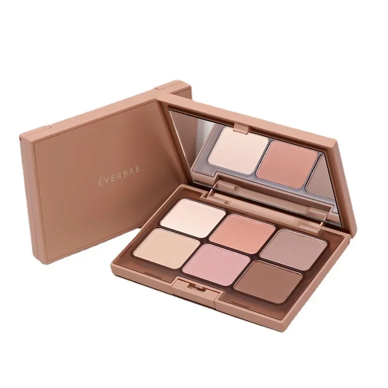 Everbab Универсальная палитра теней для век Матовый земляной цвет Румяна Хайлайтер