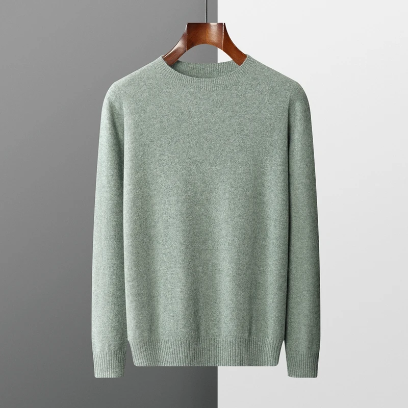 KOIJINSKY Autumn and winter men's o-neckline ready to wear knitted cashmere sweater