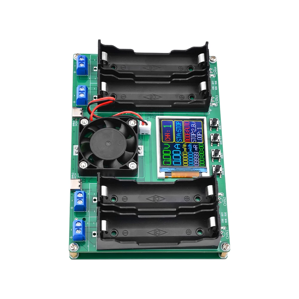 Тестер Батареи Aideepen С Цифровым Дисплеем 18650 Мач Жк-дисплеем И Портом Type-c