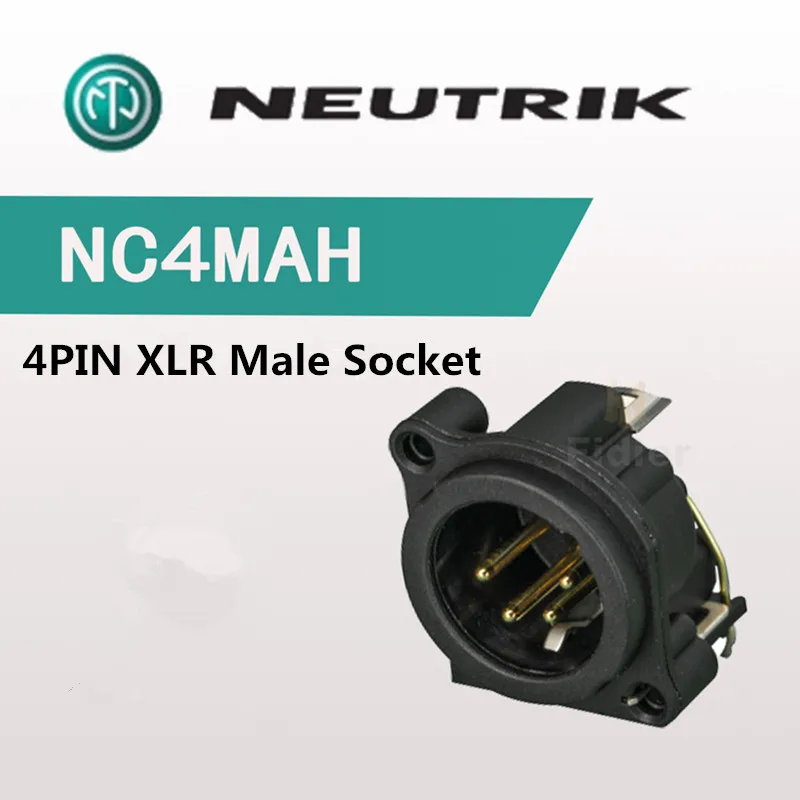 

NC4FAH-0 Neutrik четырехъядерный kсобственный балансировочный XLR уровень PCB выход для наушников Штекерный разъем