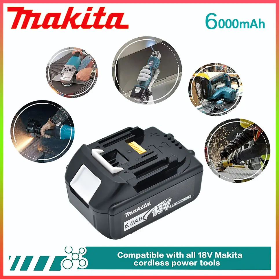 

18V Makita 6.0Ah With LED li-ion replacement LXT BL1830 BL1840 BL1850 100% Original Makita rechargeable power tool battery