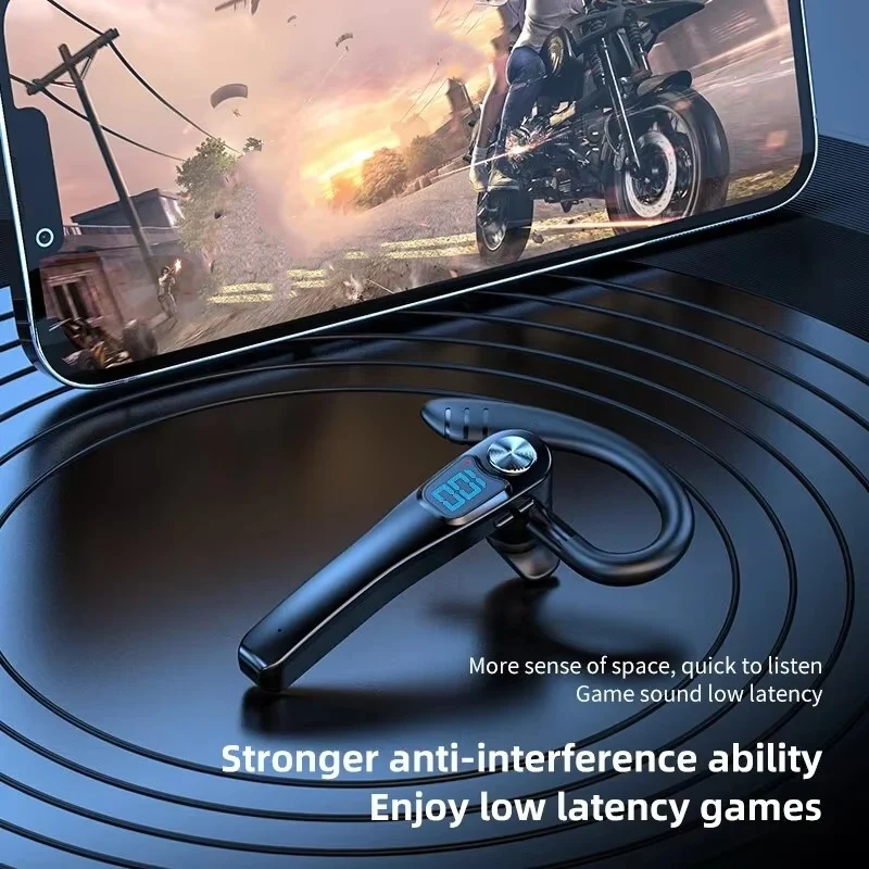 Беспроводные наушники с микрофоном Bluetooth ENC шумоподавлением гарнитура громкой