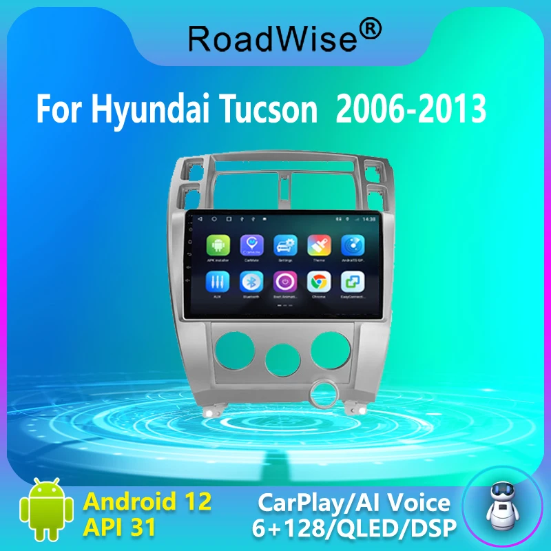 

2 Din Android Car Radio Multimedia Carplay For Hyundai Tucson 2006 -2012 2013 4G Wifi GPS DVD DSP IPS QLED Navi Autoradio Stereo