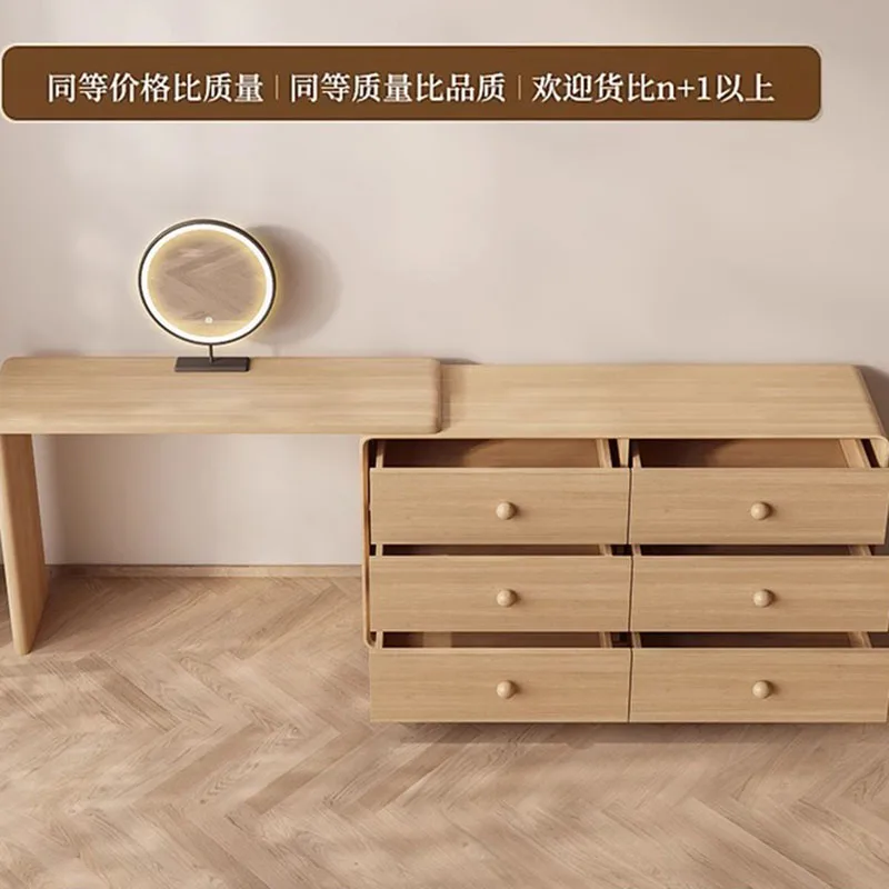 Ночные тумбочки Косметическое зеркало с подсветкой Скандинавский черный столик