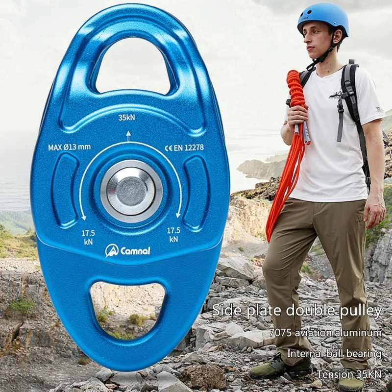 

Rock Climbing Pulley Aluminum Pulley for Smooth Crossing in Outdoor Activities Drop Shipping