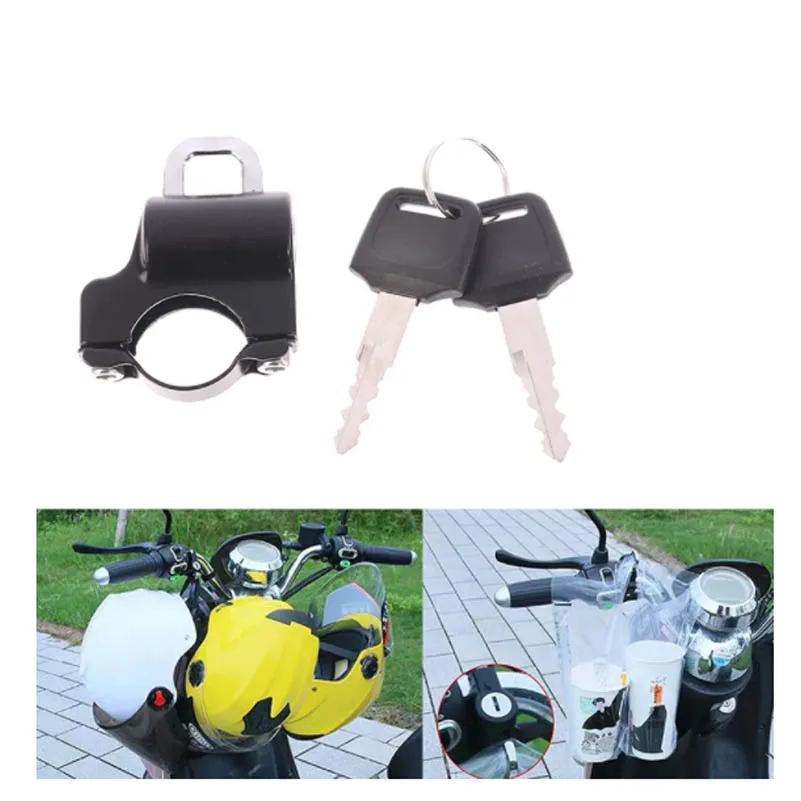 

Motorcycle Universal Helmet Lock Handlebar 22-26mm Anti-theft Security Motorbike
