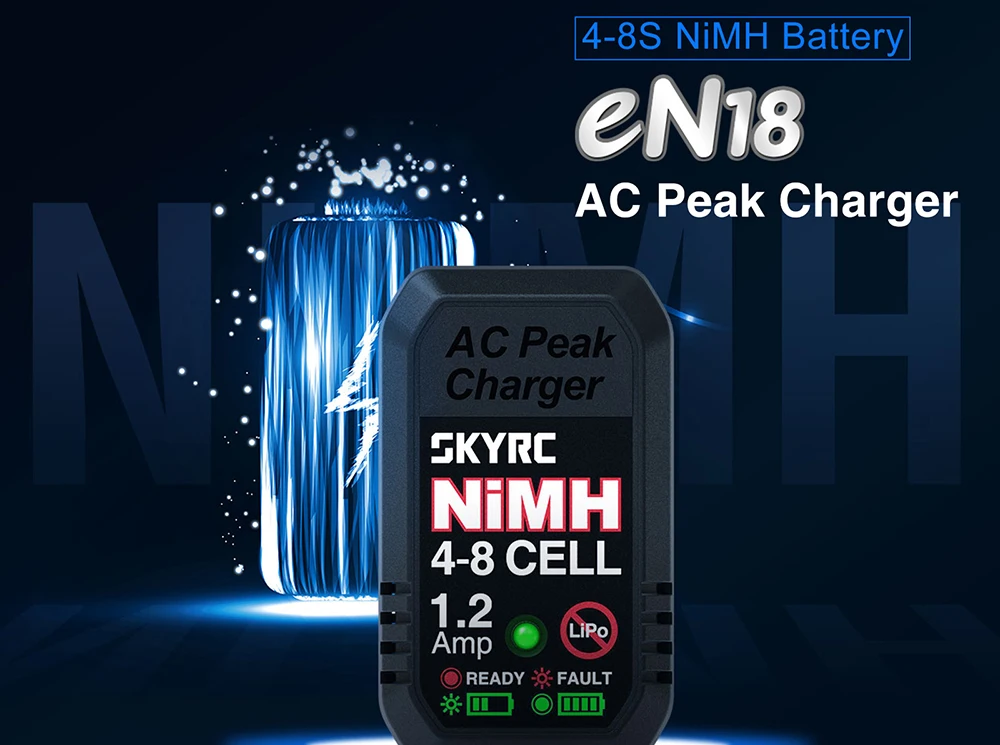 Зарядное устройство SkyRC eN18 NiMH для аккумуляторов 4S-8S 4 8-14 В с разъемом Tamiya/Deans