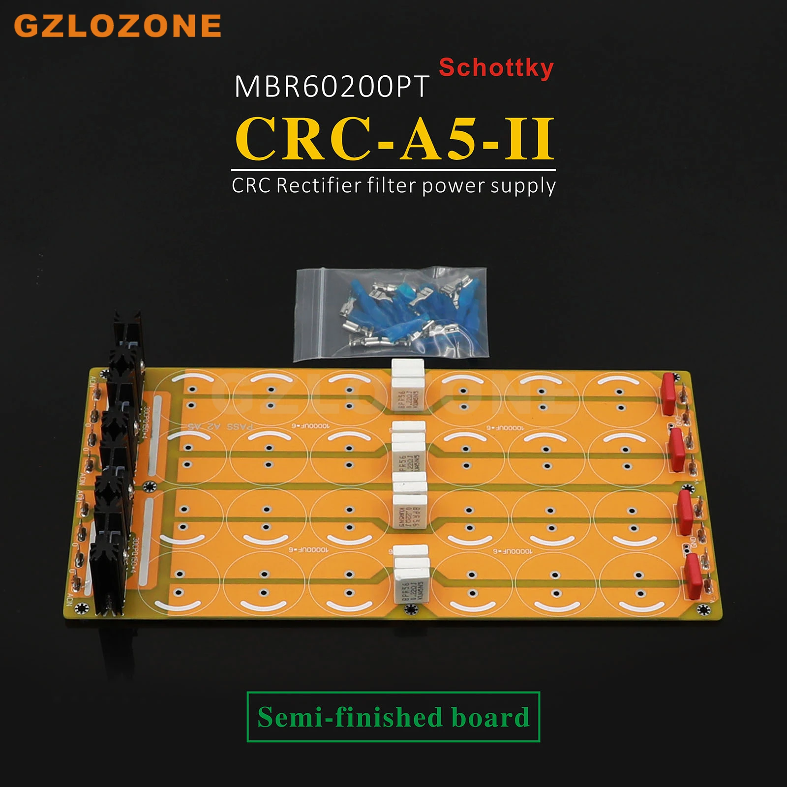 

CRC-A5-II HIFI Pure Class A Amplifier Schottky CRC Rectifier Filter Power Supply DIY Kit/Semi-finished Board For PASS A3/A5