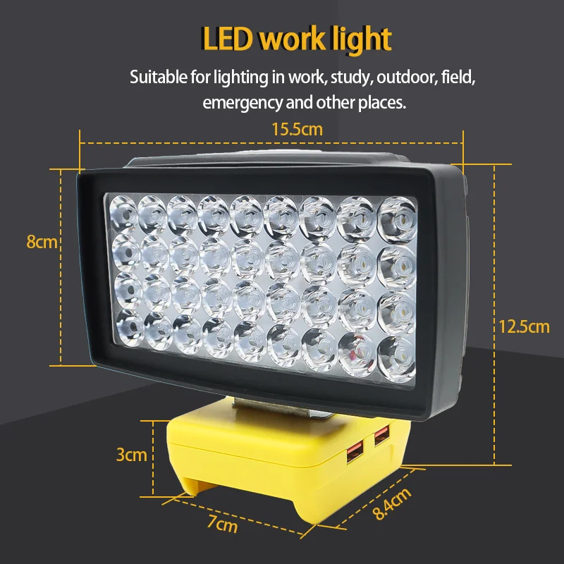 Внешний аккумулятор USB для DeWalt 18 в 20 DCB206 DCB203