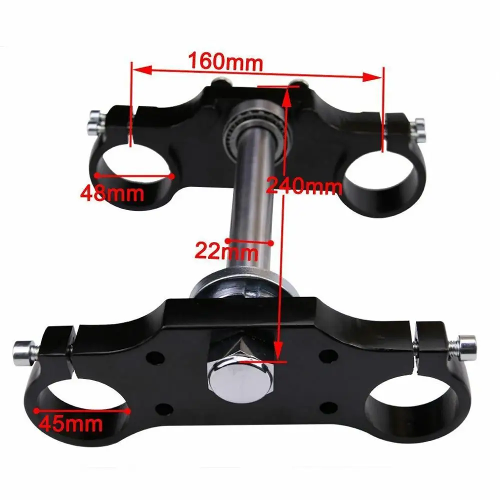 

Handle Bar Triple Clamp Tree Fits 45 48 Upside Ddown Front Forks Dirt Pit Bike