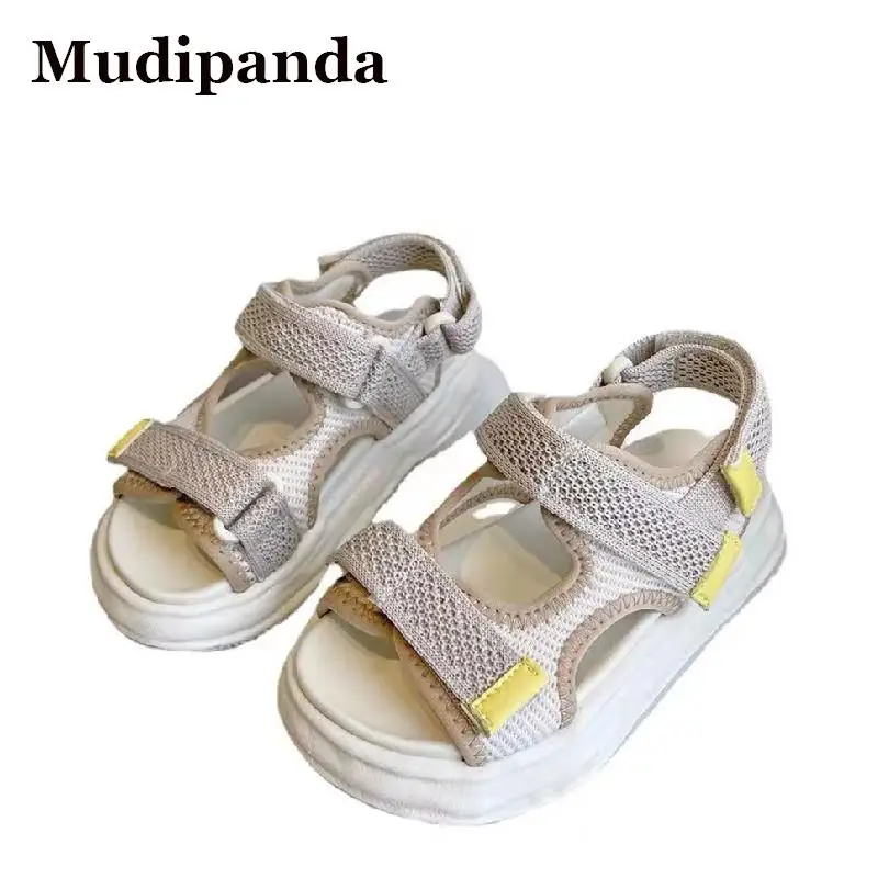 

Sunmmer Children Beach Sandals Woven Soft Sole Kids Casual Shoes Light Outdoor Boys&Girls Sports Sandals Non-slip Flat Shoes New
