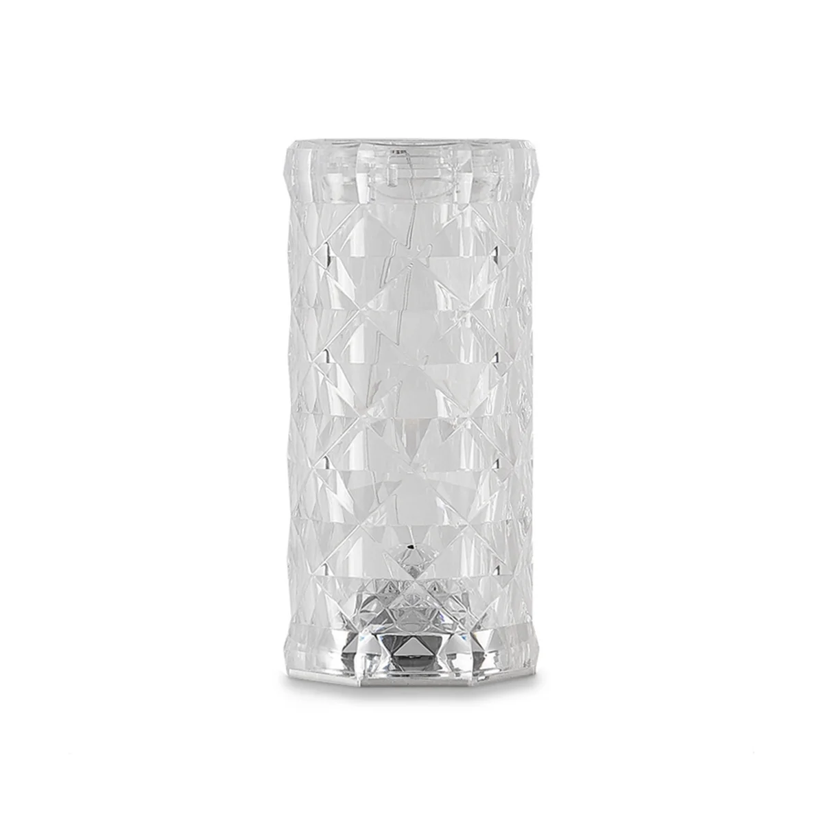 

16 Colors LED Crystal Table Lamp Light Projection Lamp LED Bedroom Bedside USB Rechargeable Night Light