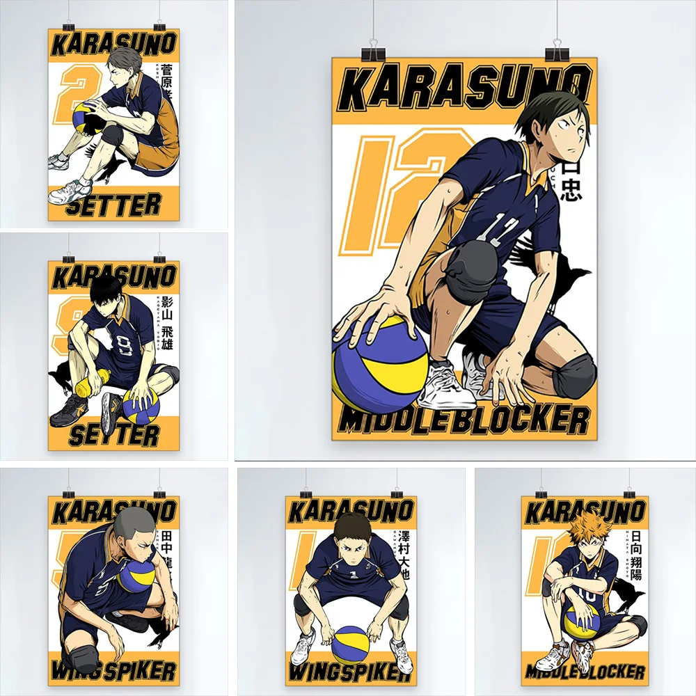 

Модульный плакат Haikyuu из аниме на холсте, картины для выставки, картины HD, картины для гостиной, настенные картины