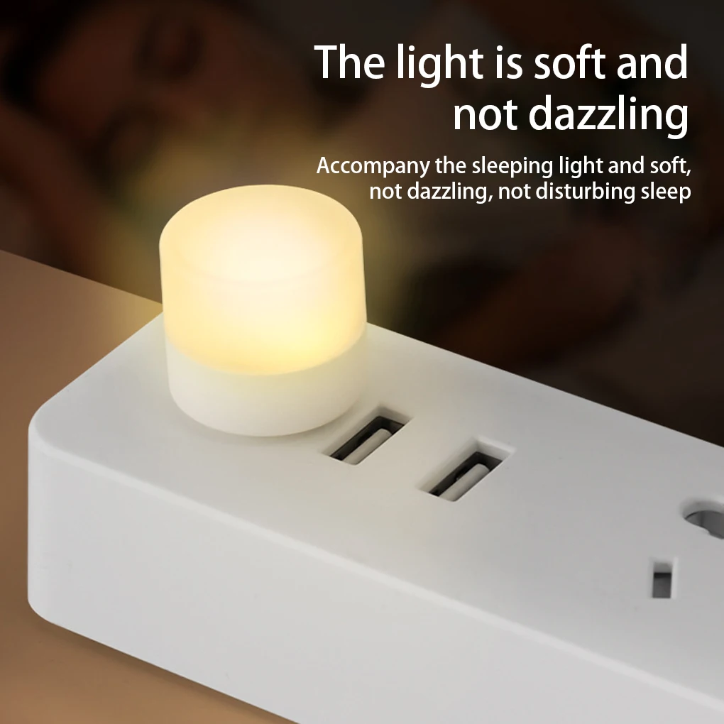 

10Pcs Mini Night Light Small Lamp Eye Protection Lightness Lamps Bedroom Car