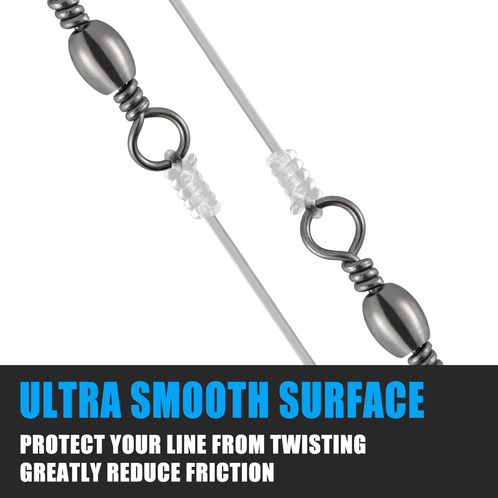 50/100 шт. высокопрочные рыболовные Вертлюги #1-#6/0 вертлюг из нержавеющей стали