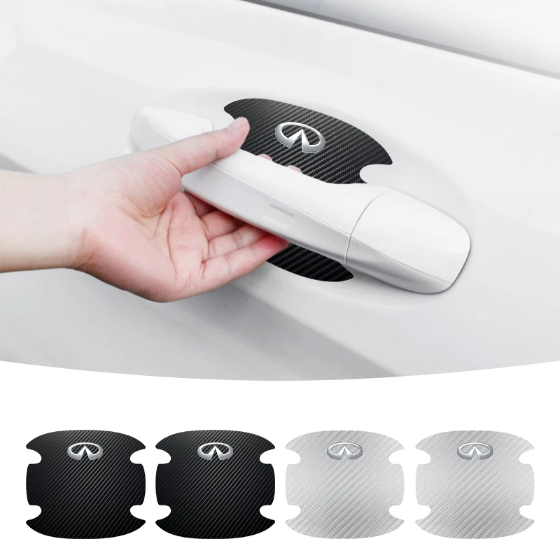 4 шт. защитная пленка на дверную ручку автомобиля, наклейка в полоску для Infiniti FX35 Q50 Q30 ESQ QX50 QX60 QX70 EX JX35 G35 G37 EX3 Style 4 шт. защитная пленка на дверную ручку автомобиля, наклейка в полоску для Infiniti FX35 Q50 Q30 ESQ QX50 QX60 QX70 EX JX35 G35 G37 EX3 Style