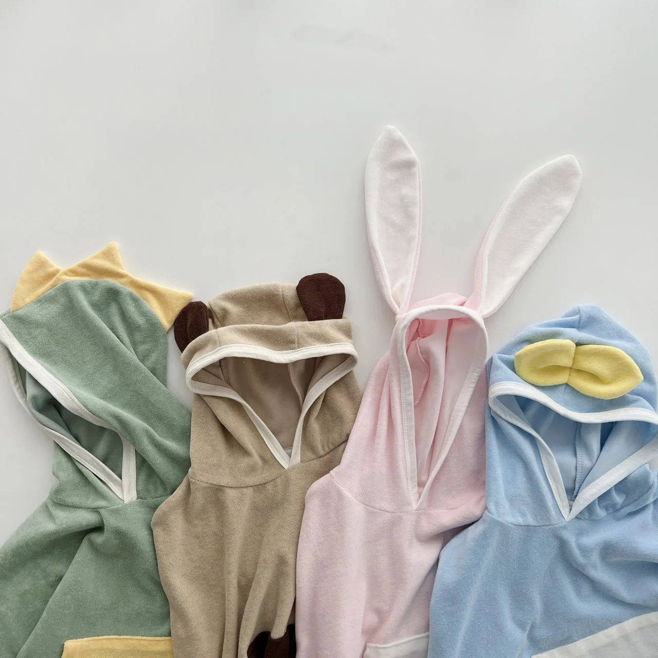 Toddler Baby Hooded Towels Newborn Kids Bathrobe Super Soft Bath Towel Blanket Warm Sleeping Swaddle Wrap For Infant Boys Girls images - 6