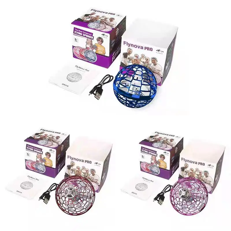 Игрушка в виде героя мультфильма, НЛО, Интеллектуальный чувствительный гироскоп, кавайная Волшебная левитирующая детская игрушка, Usb кабель, контрольный шар зарядки