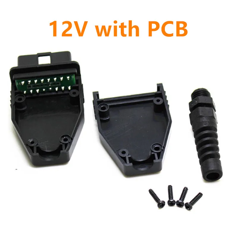 

16-контактный разъем OBD2, автомобильный разъем OBD Shell + Корпус + SR + винты
