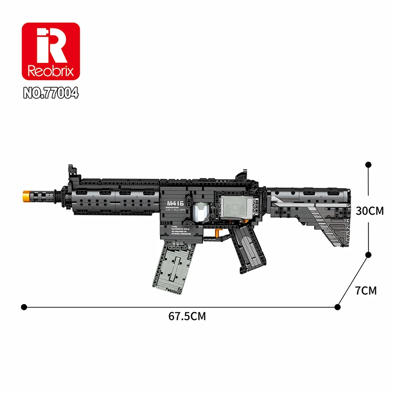 1188 шт. WW2 M416 военное оружие электрическая штурмовая винтовка Groza модель