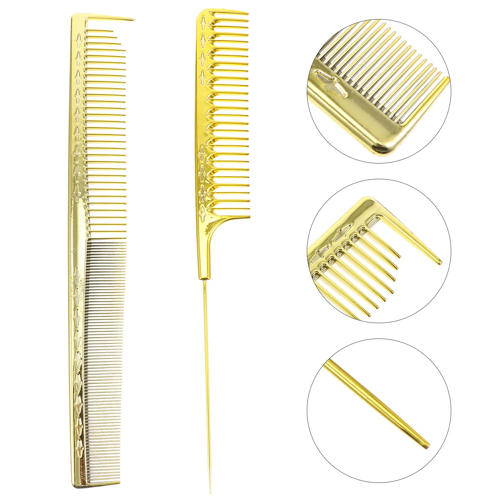 

2Pcs Combs Salon Plastic Retro Hair Stylist Tools Haircut Comb Hair Cutting Comb