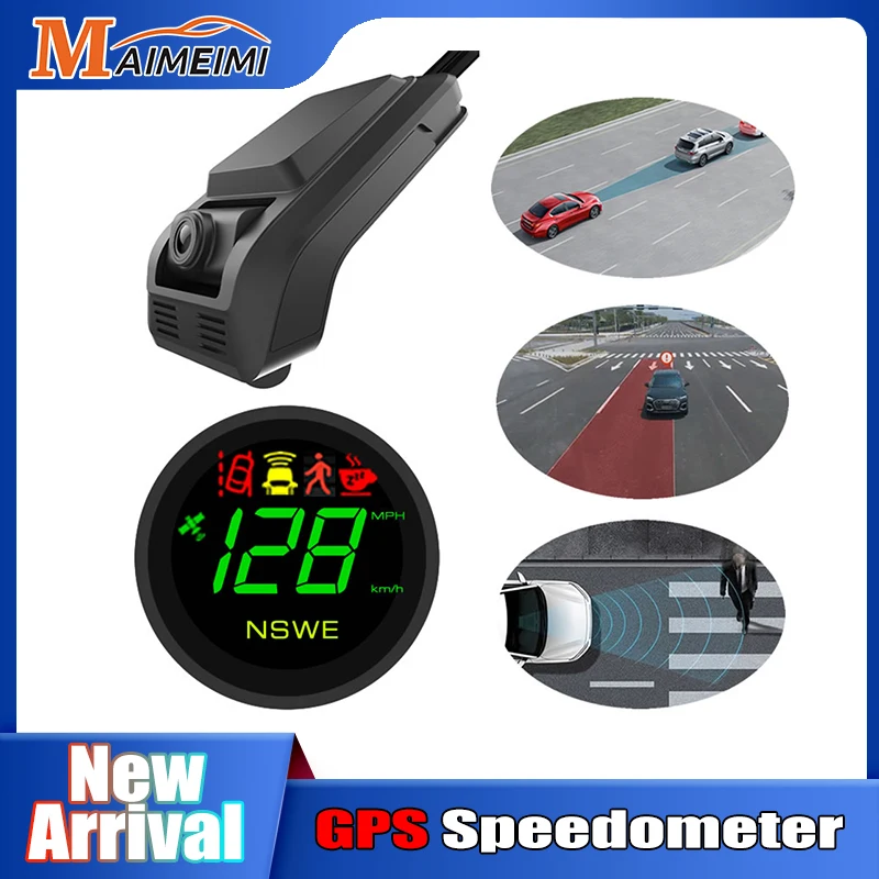 Система содействия водителю ADAS GPS Спидометр инерционная технология GPS HUD LDWS PCW FCWS сигнализация с видеозаписью для Tesla MODEL 3 Y