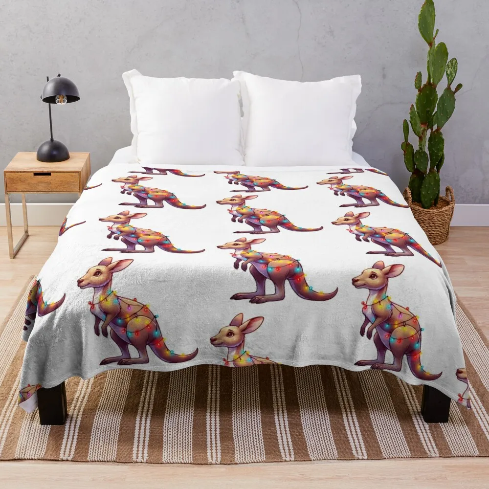 Фланелевое одеяло &quotМилый рождественский кенгуру&quot